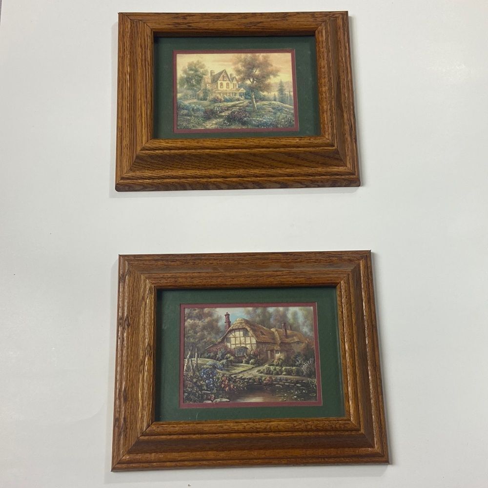 Set Of Antique Wood Frames Tow Pc Vintages